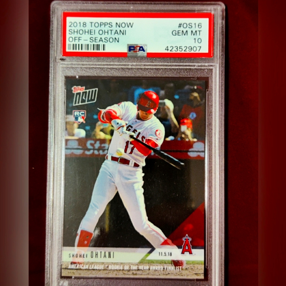 Shohei Ohtani 2018 Topps Now Rare Rookie Card Home Run, PSA 10